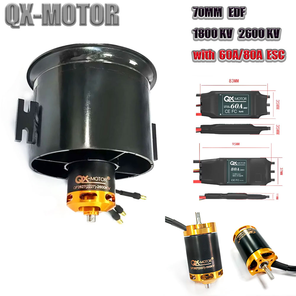 QX-MOTOR 70mm EDF Ducted Fan 1 - Rc Helicopter Blade ulasan dan harga